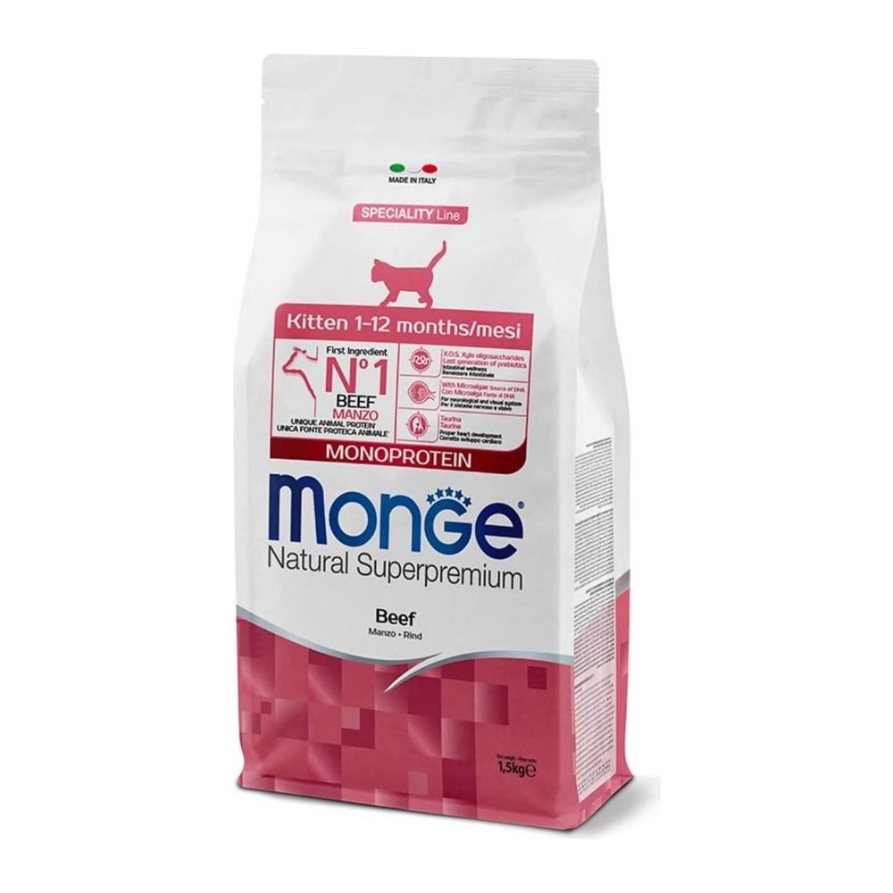 Храна за мачки Monge Monoprotein Kitten Beef 1,5кг