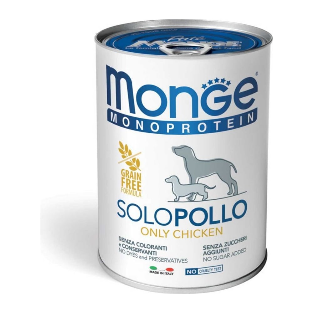 Храна за кучиња Monge Monoprotein Only Chicken (влажна храна) 400гр