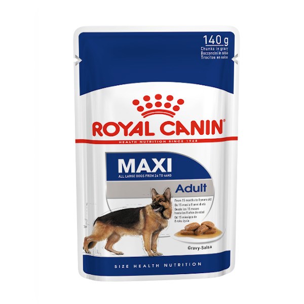 Храна за кучиња Royal Canin® Maxi Adult (in gravy) 10*140гр